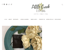 Tablet Screenshot of littlecreekliving.com